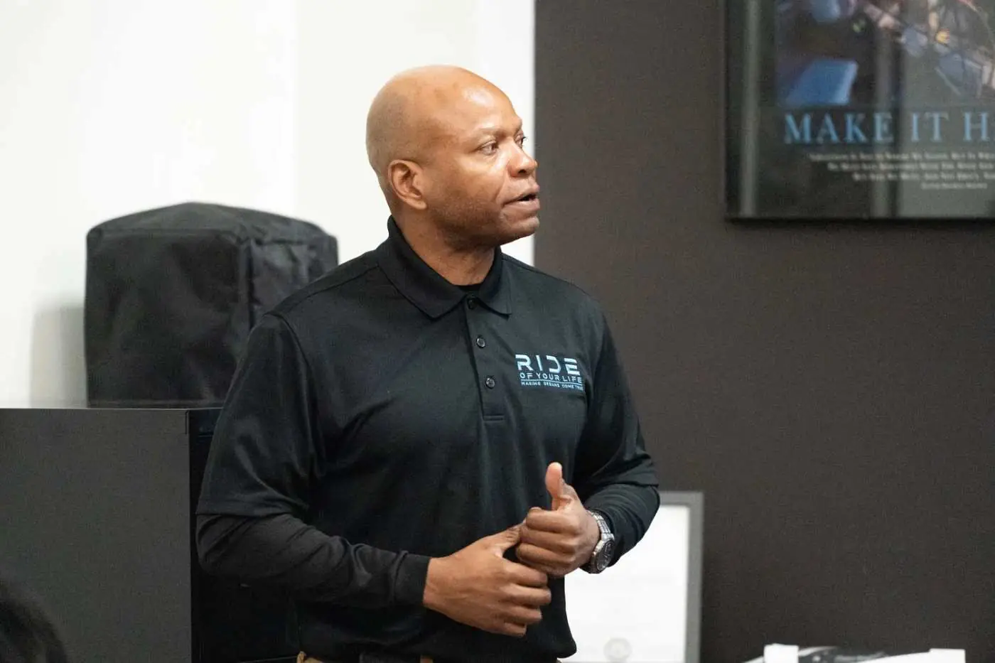 A classroom session at the Teen Defensive Driving School